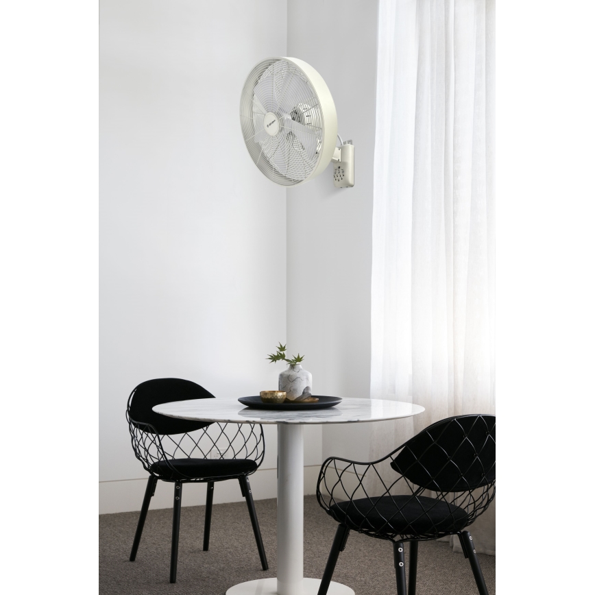 ZEVENTI - Wandventilator FREEZE 50W/230V d 40 cm weiß + Fernbedienung