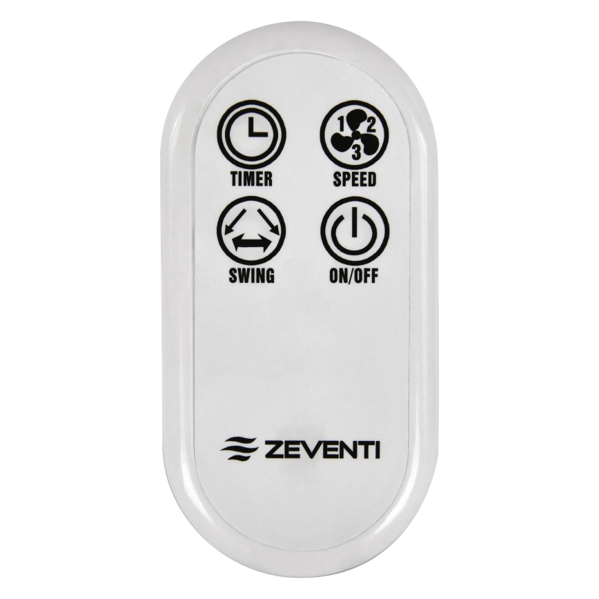 ZEVENTI - Wandventilator FREEZE 50W/230V d 40 cm weiß + Fernbedienung