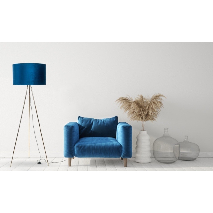 Zuma Line - Lampada da terra 1xE27/40/230V blu
