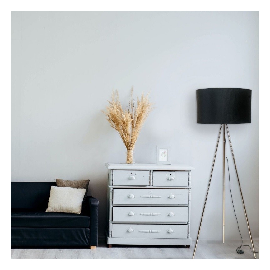 Zuma Line - Lampada da terra 1xE27/40/230V nera