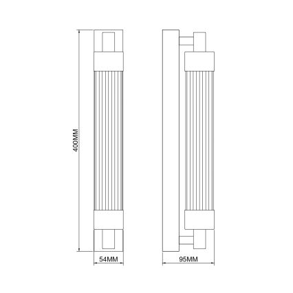 Zuma Line - LED-Wandleuchte LED/8W/230V schwarz