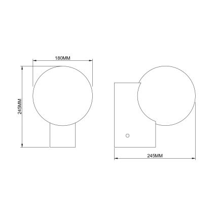 Zuma Line - Applique murale 1xE27/25W/230V dorée