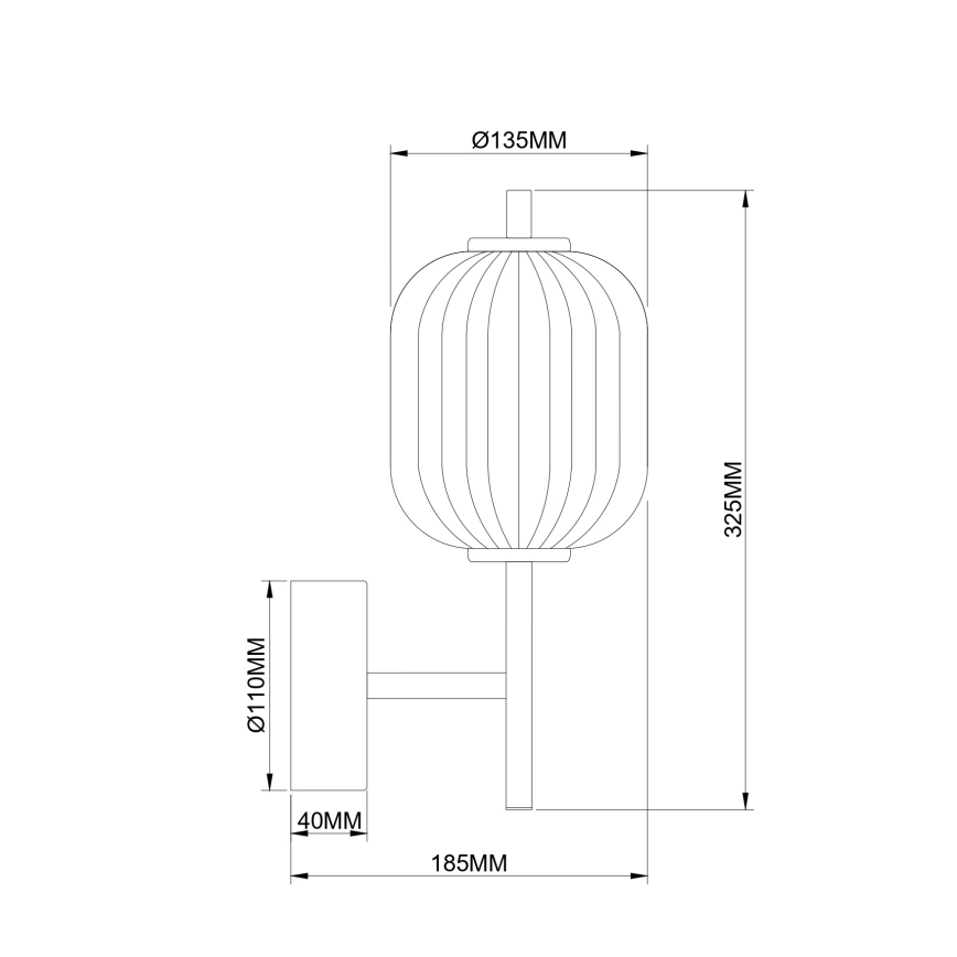 Zuma Line - Lampada da parete LED 6,5 W/230 V dorata
