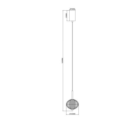 Zuma Line - Lampadario LED sospeso a cavo LED/6,5W/230V oro