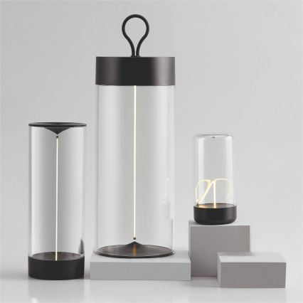 Zuma Line - Lampe de table à intensité variable rechargeable LED/1,2W/230V gris IP54
