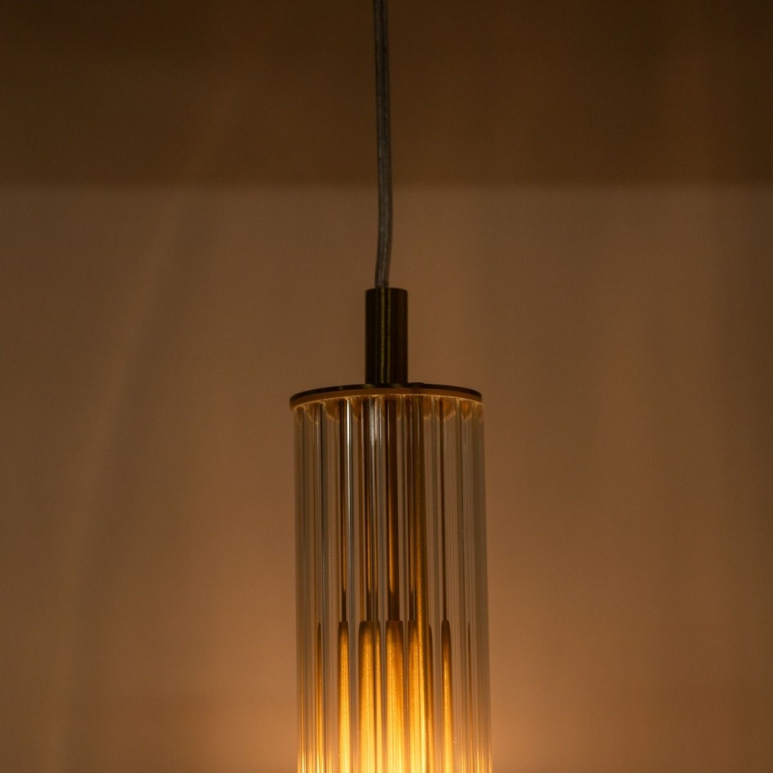 Zuma Line - Lampada a sospensione con cavo 1xE14/7W/230V dorata