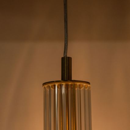 Zuma Line - Lampada a sospensione con cavo 1xE14/7W/230V dorata