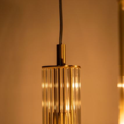 Zuma Line - Lampadario sospeso con cavo 3xE14/7W/230V oro