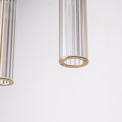 Zuma Line - Lampadario a sospensione con cavo 4xE14/7W/230V oro