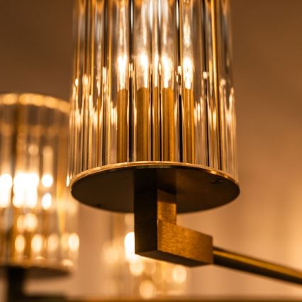 Zuma Line - Lustre sur tige 7xE14/7W/230V doré