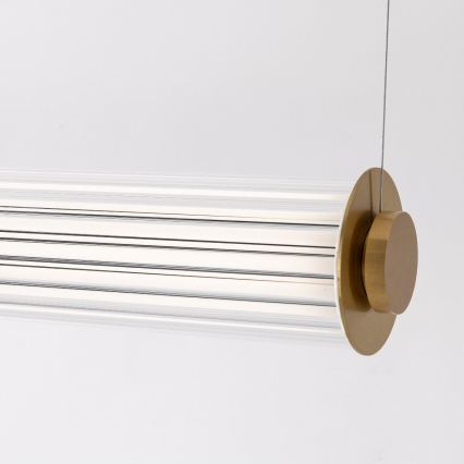 Zuma Line - Suspension LED dimmable sur câble LED/39W/230V 2700-6500K dorée + télécommande