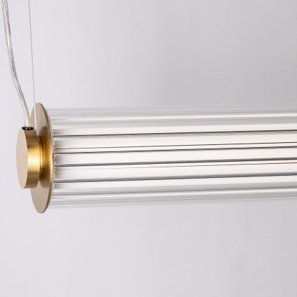 Zuma Line - Suspension LED dimmable sur câble LED/39W/230V 2700-6500K dorée + télécommande