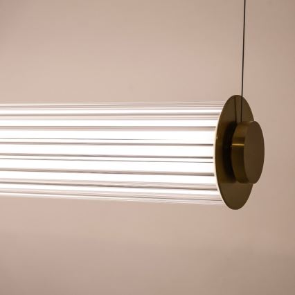 Zuma Line - Suspension LED dimmable sur câble LED/39W/230V 2700-6500K dorée + télécommande