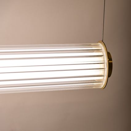 Zuma Line - Suspension LED dimmable sur câble LED/39W/230V 2700-6500K dorée + télécommande