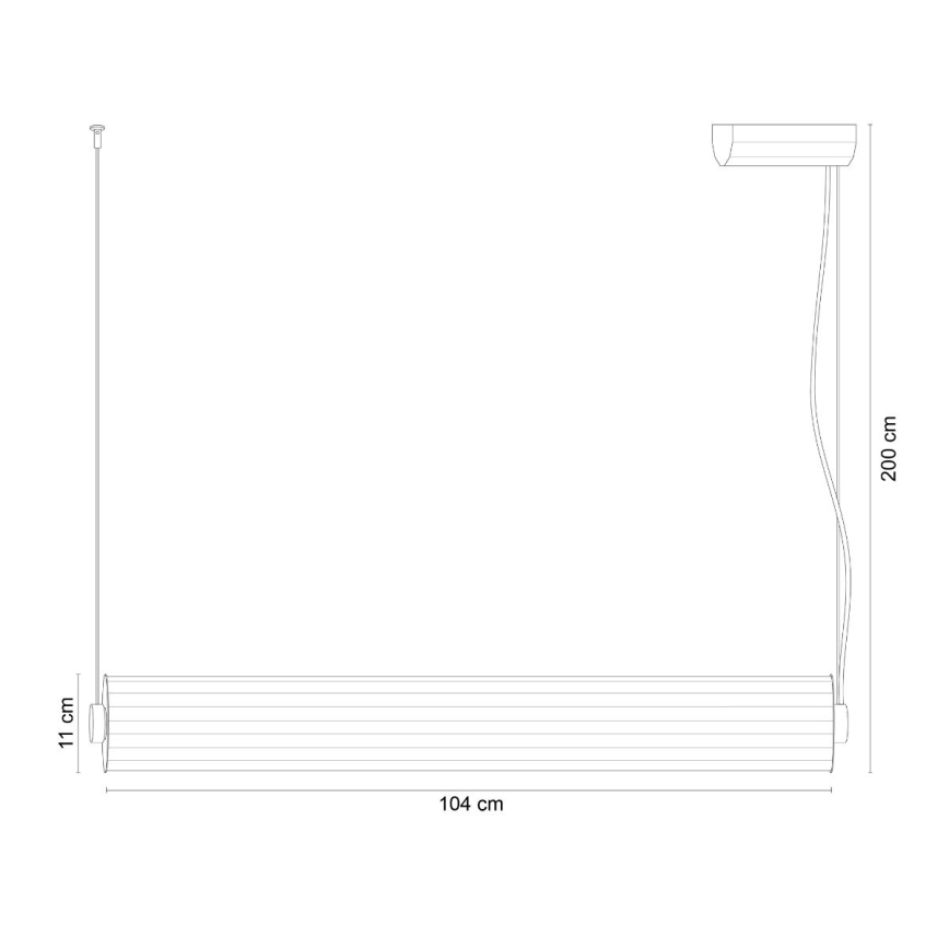Zuma Line - Suspension LED dimmable sur câble LED/39W/230V 2700-6500K dorée + télécommande