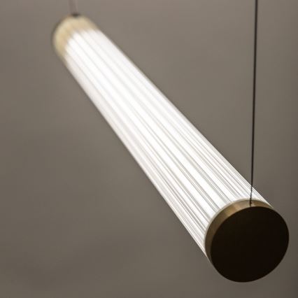 Zuma Line - LED-dimmbare Hängeleuchte an Drahtseil LED/64W/230V 2700-6500K gold + Fernbedienung