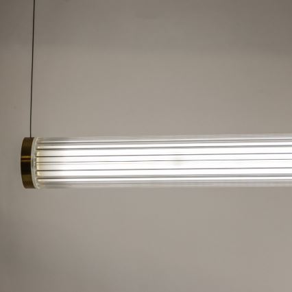 Zuma Line - LED-dimmbare Hängeleuchte an Drahtseil LED/64W/230V 2700-6500K gold + Fernbedienung