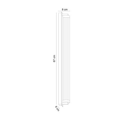 Zuma Line - dimmbare Wandleuchte LED/26W/230V 2700-6500K goldfarben + Fernbedienung