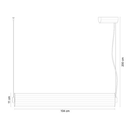 Zuma Line - dimmbare LED-Pendelleuchte an Kabel LED/39W/230V 2700-6500K schwarz + Fernbedienung