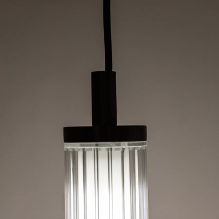 Zuma Line - Dimmbare LED-Pendelleuchte mit Seilaufhängung LED/26W/230V 2700-6500K schwarz + Fernbedienung