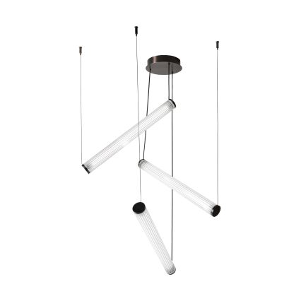 Zuma Line - dimmbare LED-Pendelleuchte mit Seilaufhängung LED/64W/230V 2700-6500K schwarz + Fernbedienung