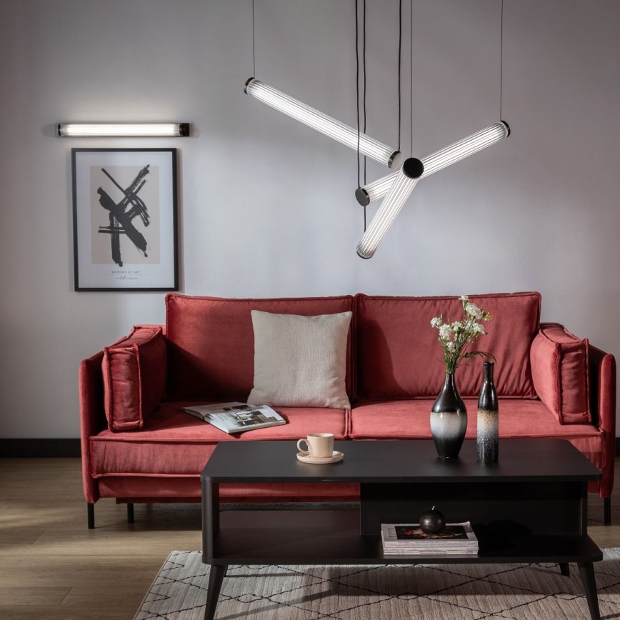 Zuma Line - dimmbare LED-Pendelleuchte mit Seilaufhängung LED/64W/230V 2700-6500K schwarz + Fernbedienung