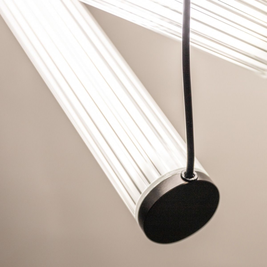 Zuma Line - dimmbare LED-Pendelleuchte mit Seilaufhängung LED/64W/230V 2700-6500K schwarz + Fernbedienung