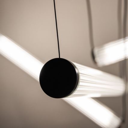 Zuma Line - dimmbare LED-Pendelleuchte mit Seilaufhängung LED/64W/230V 2700-6500K schwarz + Fernbedienung