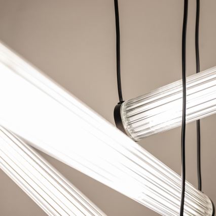 Zuma Line - dimmbare LED-Pendelleuchte mit Seilaufhängung LED/64W/230V 2700-6500K schwarz + Fernbedienung