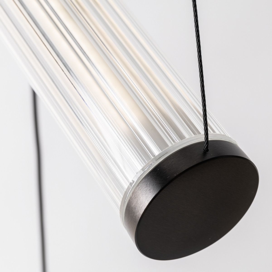 Zuma Line - dimmbare LED-Pendelleuchte mit Seilaufhängung LED/64W/230V 2700-6500K schwarz + Fernbedienung