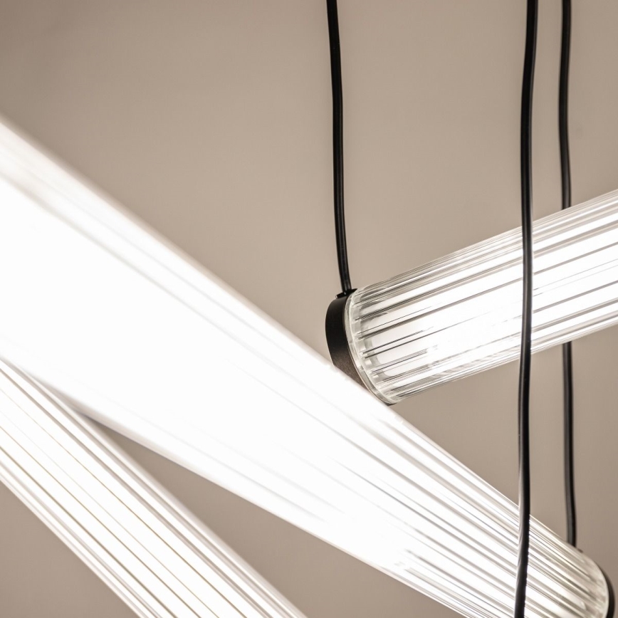 Zuma Line – Suspension LED dimmable sur câble, 64 W (230 V), 2700–6500 K, noire, avec télécommande