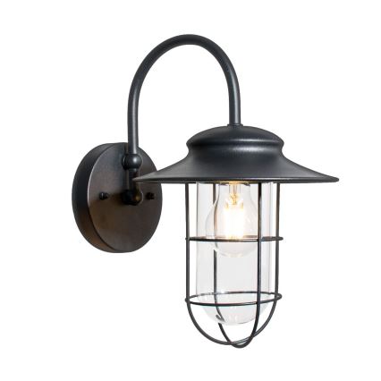 Zuma Line - Outdoor-Wandleuchte 1xE27/60W/230V IP44 schwarz