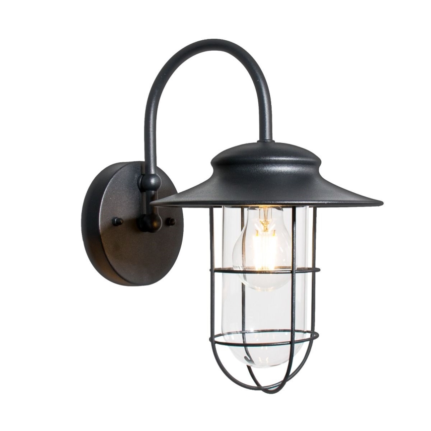 Zuma Line - Outdoor-Wandleuchte 1xE27/60W/230V IP44 schwarz