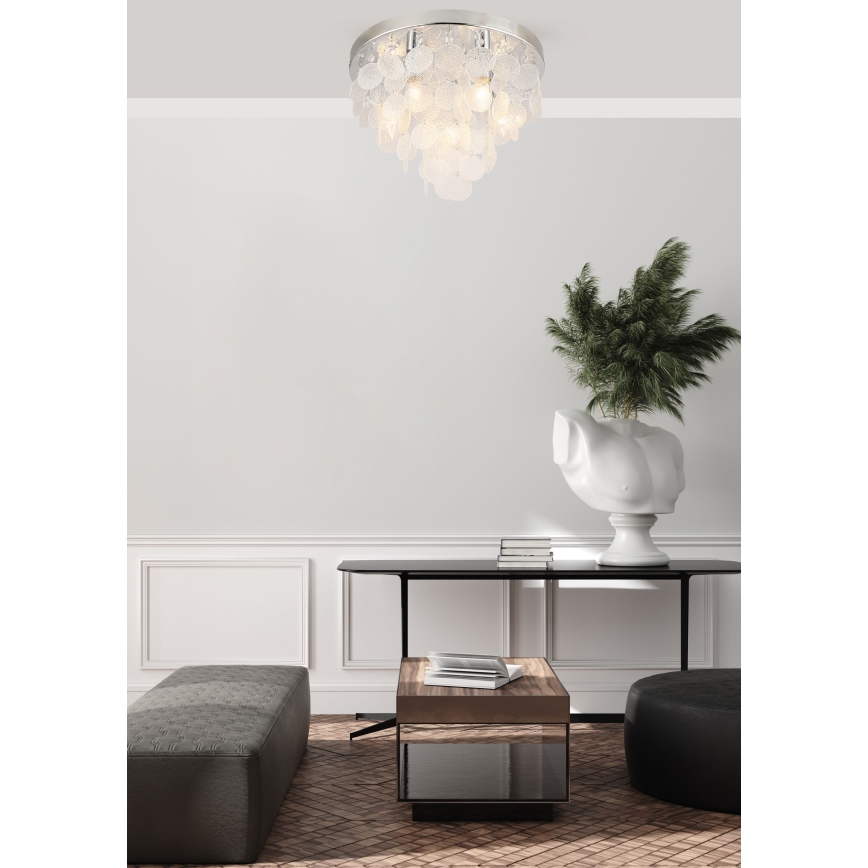 Zuma Line - Lampadario a plafone 8xE14/40W/230V cromo lucido