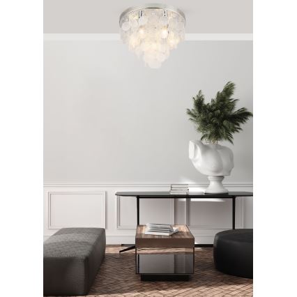 Zuma Line - Plafonnier 8xE14/40W/230V chrome brillant