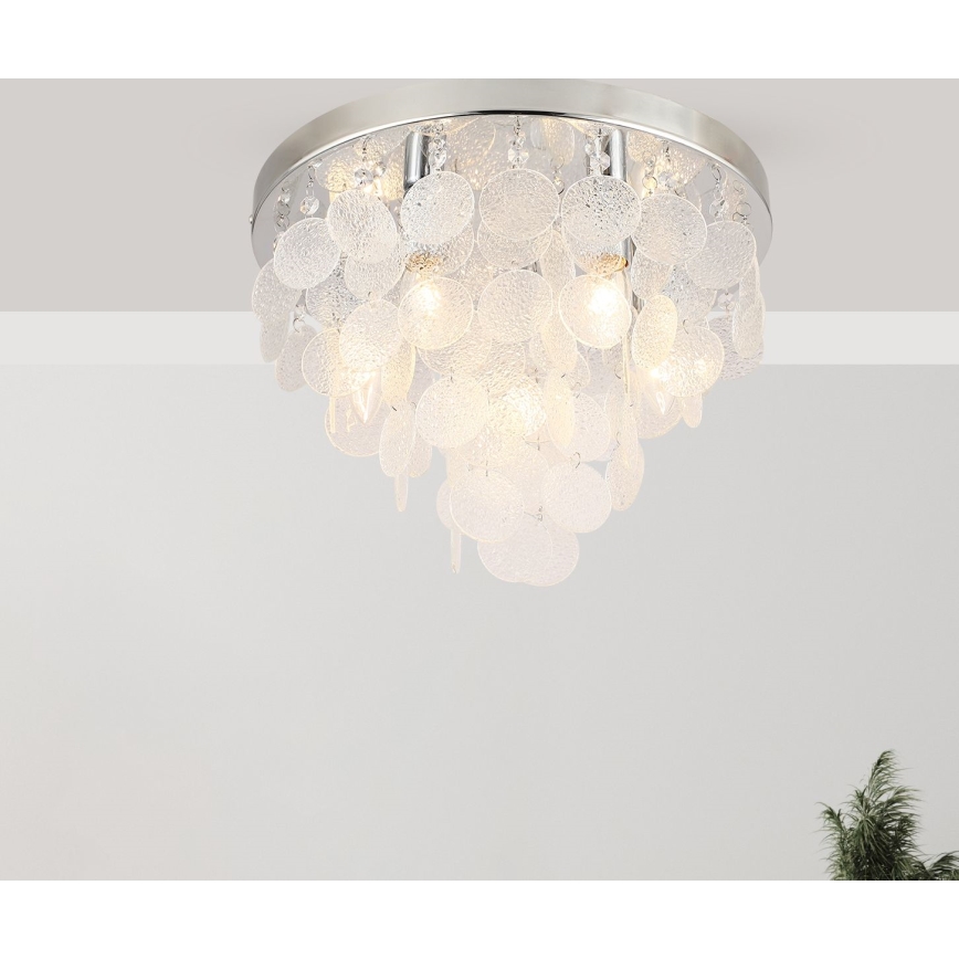 Zuma Line - Plafonnier 8xE14/40W/230V chrome brillant