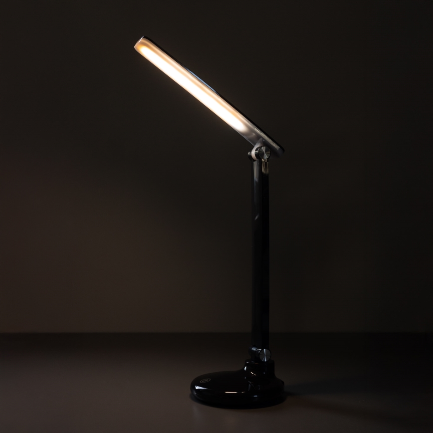 Zuma Line - Lampe de table rechargeable LED/6W/1200 mAh 3000/4500/6000K noir