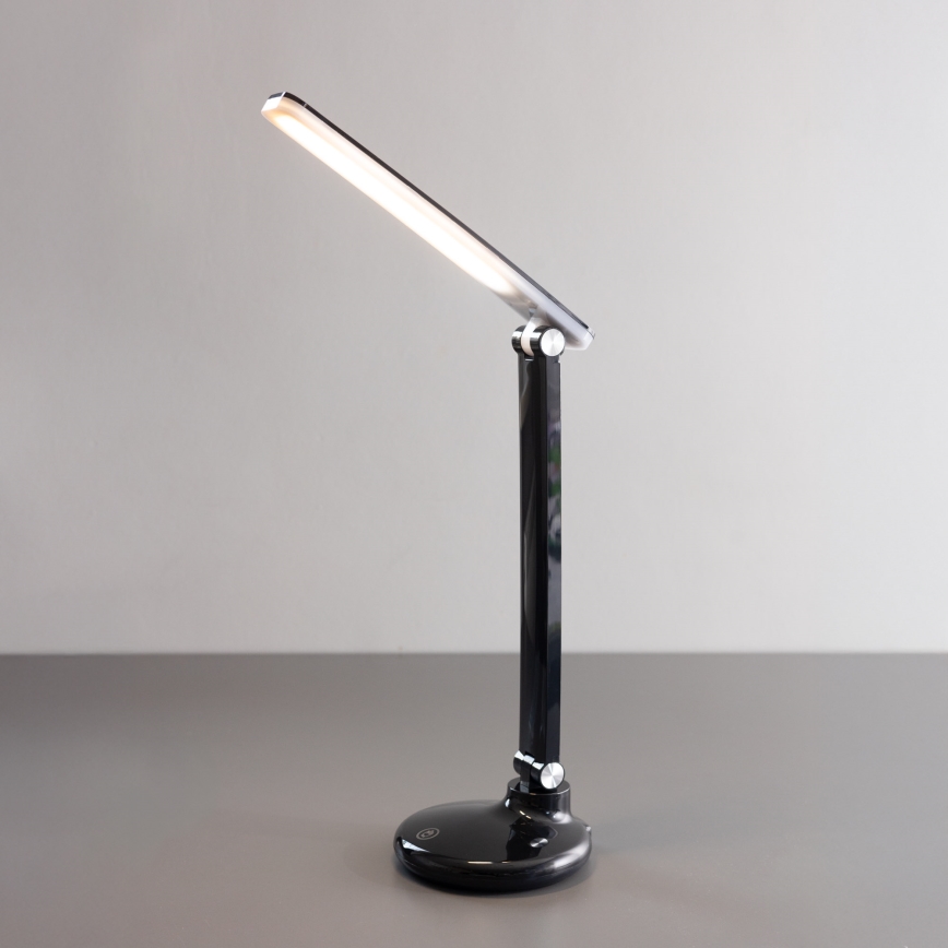 Zuma Line - Lampe de table rechargeable LED/6W/1200 mAh 3000/4500/6000K noir