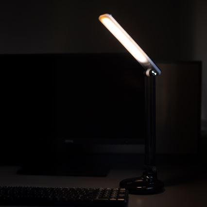 Zuma Line - Lampe de table rechargeable LED/6W/1200 mAh 3000/4500/6000K noir