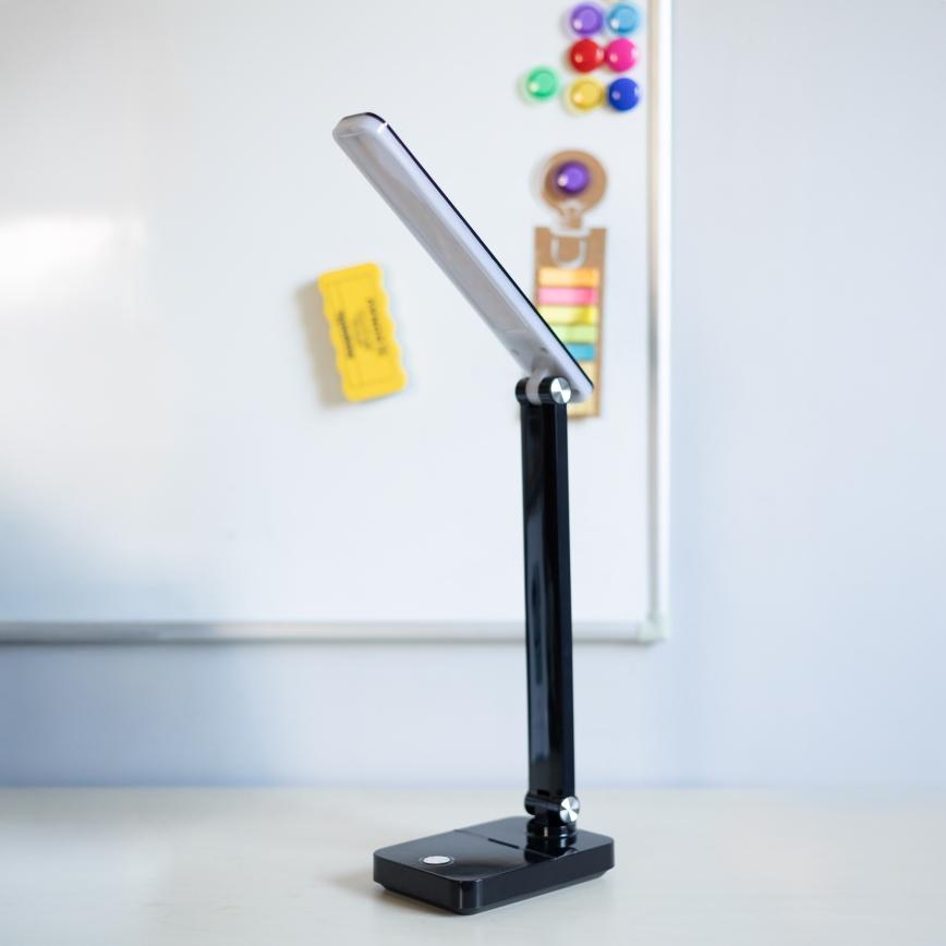 Zuma Line - Lampe de table rechargeable LED/8W/1200 mAh 3000/4500/6000K noir