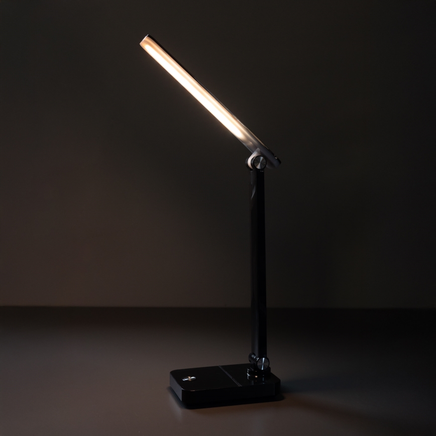 Zuma Line - Lampe de table rechargeable LED/8W/1200 mAh 3000/4500/6000K noir