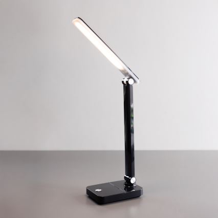 Zuma Line - Lampe de table rechargeable LED/8W/1200 mAh 3000/4500/6000K noir