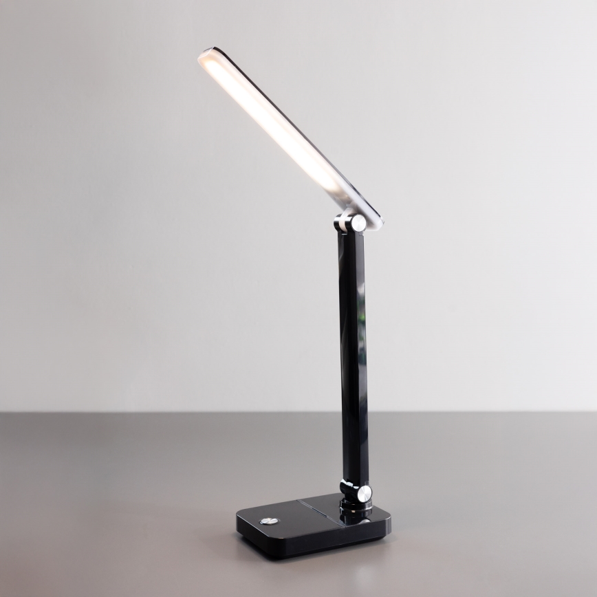 Zuma Line - Lampe de table rechargeable LED/8W/1200 mAh 3000/4500/6000K noir