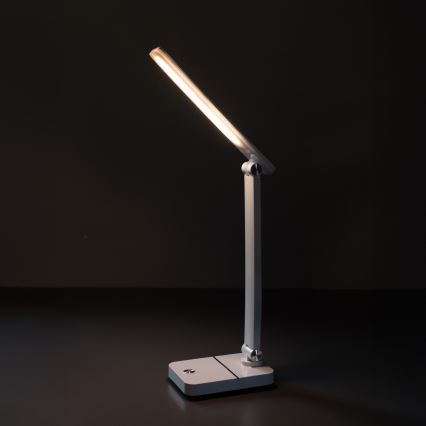 Zuma Line - Lampe de table rechargeable LED/8W/1200 mAh 3000/4500/6000K CRI 90 blanc