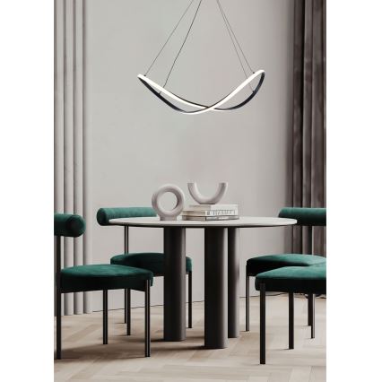 Zuma Line - Lampadario LED a sospensione con filo LED/45W/230V 3000/4000/6000K nero