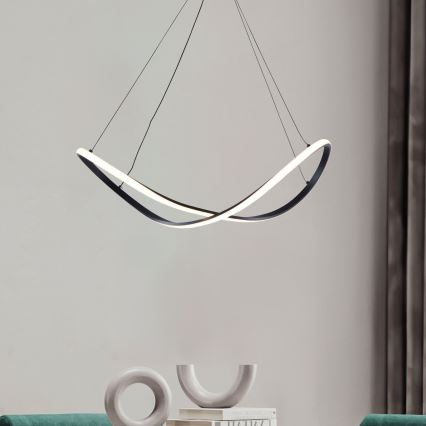 Zuma Line - Lampadario LED a sospensione con filo LED/45W/230V 3000/4000/6000K nero