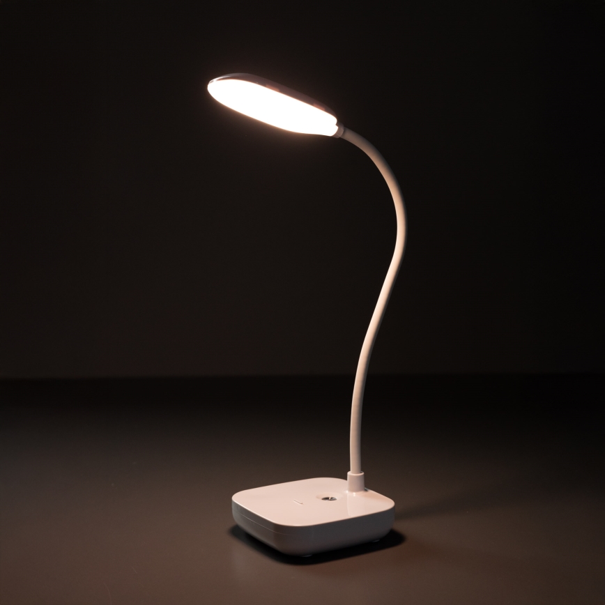 Zuma Line - LED Akku-Schreibtischlampe LED/7W/1200 mAh 3000/4500/6000K CRI 90 weiß