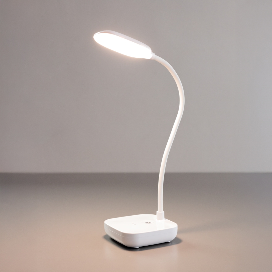 Zuma Line - LED Akku-Schreibtischlampe LED/7W/1200 mAh 3000/4500/6000K CRI 90 weiß