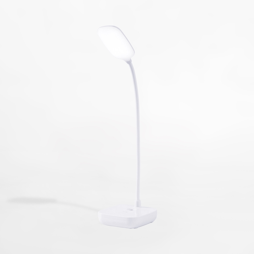 Zuma Line - LED Akku-Schreibtischlampe LED/7W/1200 mAh 3000/4500/6000K CRI 90 weiß