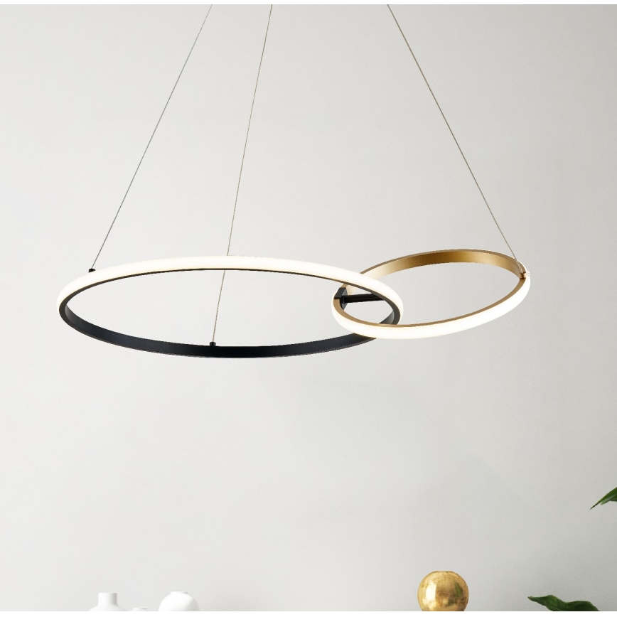 Zuma Line - Lampadario LED a sospensione con filo LED/36W/230V 3000/4000/6000K oro